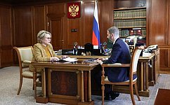 В. Матвиенко обсудила с губернатором Чукотского автономного округа позитивную динамику в демографии региона