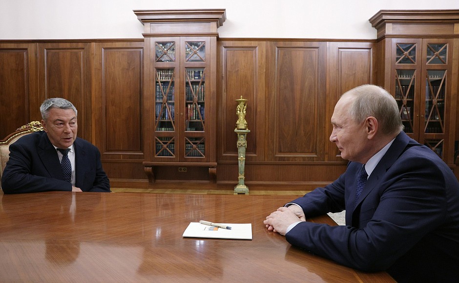 Встреча с председателем правления Газпромбанка Андреем Акимовым